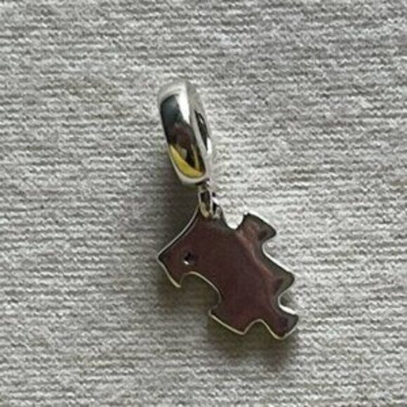 Authentic Pandora Sparkling Puzzle Piece Dangle Charm. - Picture 3 of 5